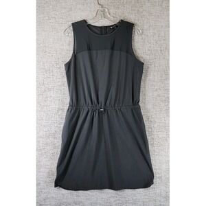ATHLETA Tank Dress Womens 8 Charcoal Sleeveless Activewear Back Zip